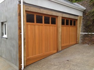 Woodrite Buckingham Coleshill cedarwood garage door